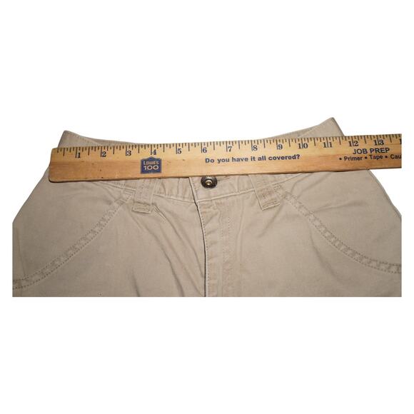 Vintage Levi’s Silvertab Khaki Carpenter Shorts Size 8 XS Y2K Streetwear Utility - Picture 6 of 9